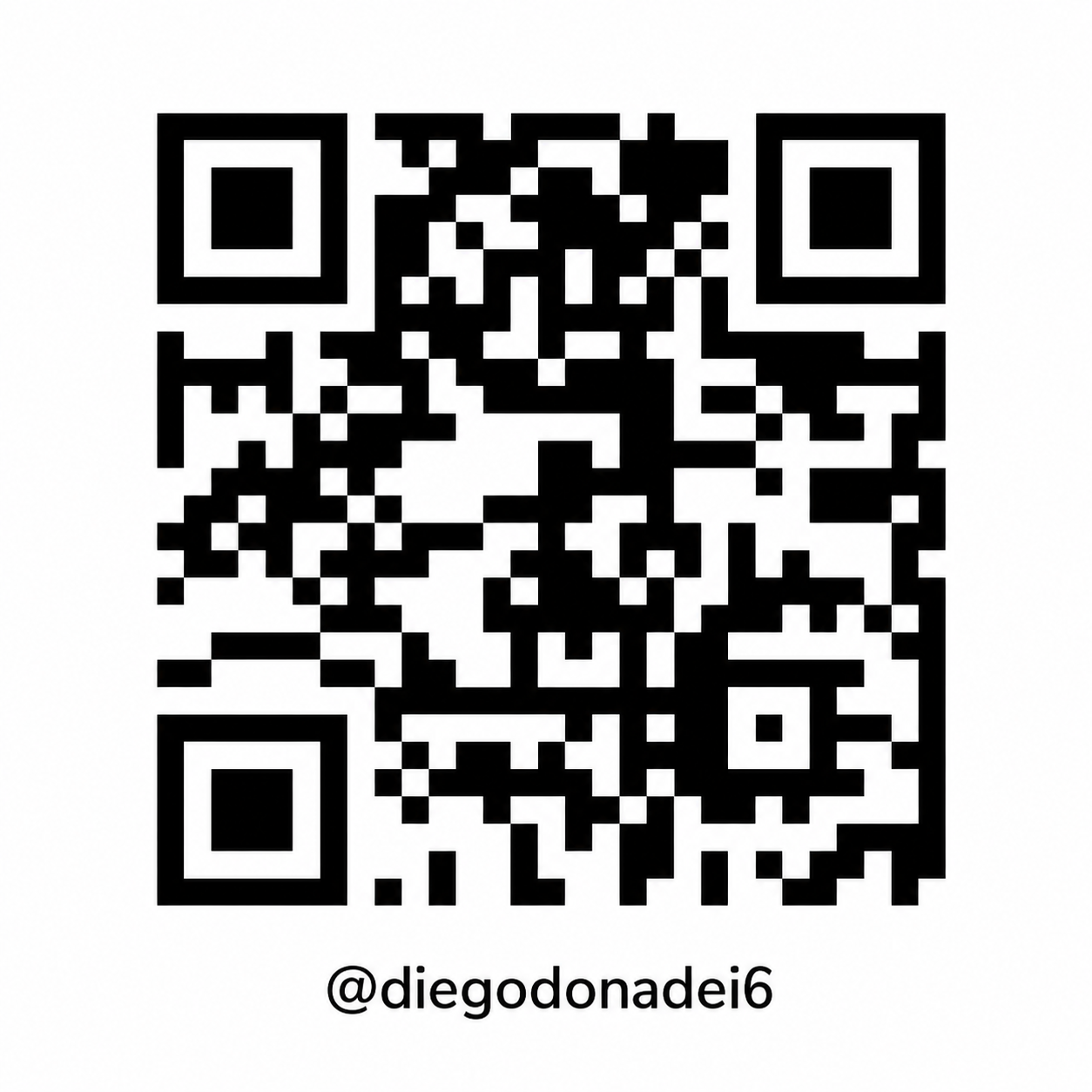 QR code per il profilo Instagram @diegodonadei6